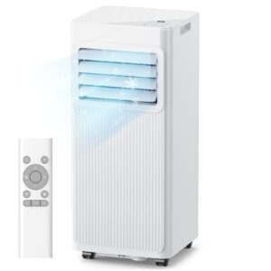 7000 BTU Portable Air Conditioner, 4-in-1 Air Conditioning Unit with Dehumidifier, Fan & Sleep Mode, Quiet 24H Timer