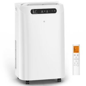14000 BTU Portable Air Conditioners for Room Cooling up to 700 Sq. Ft, 3-IN-1 Quiet Portable AC Unit with Dehumidifier Fan, Remote Control