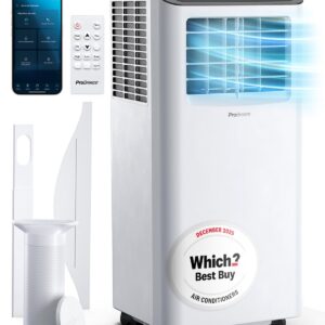 Pro Breeze 4-in-1 Portable Air Conditioner 9000 BTU - Smart Home WiFi, 24 hr Timer, Window Kit, Powerful Air Conditioning