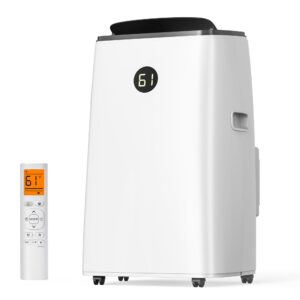 Humhold 14000BTU Portable Air Conditioners Inverter Technology, Dual Hose Quick Cooling Portable AC Unit for Large Room