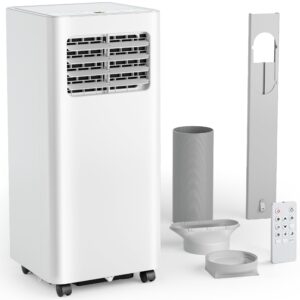Air Conditioning Unit - Portable Air Conditioner 7000 BTU with Remote Control, 4-in-1-Cooling, 24H Timer, Dehumidifier & Sleep Mode AC